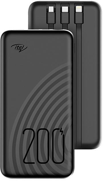 Мобильный аккумулятор Itel Super Slim Star100C 10000mAh 2.1A черный - фото 1 - id-p218807693