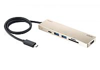 ATEN UH3239-AT 1 разъём hdmi м-м на выноске 25,4 см, 1 разъём rj-45 м м на кабеле cat 5e USB-C Multiport Mini