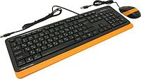 Комплект Клавиатура A4Tech Fstyler F1010 Orange (Кл-ра, USB,+Мышь,4кн, Roll, USB)