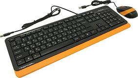 Комплект Клавиатура A4Tech Fstyler F1010 Orange (Кл-ра, USB,+Мышь,4кн, Roll, USB)