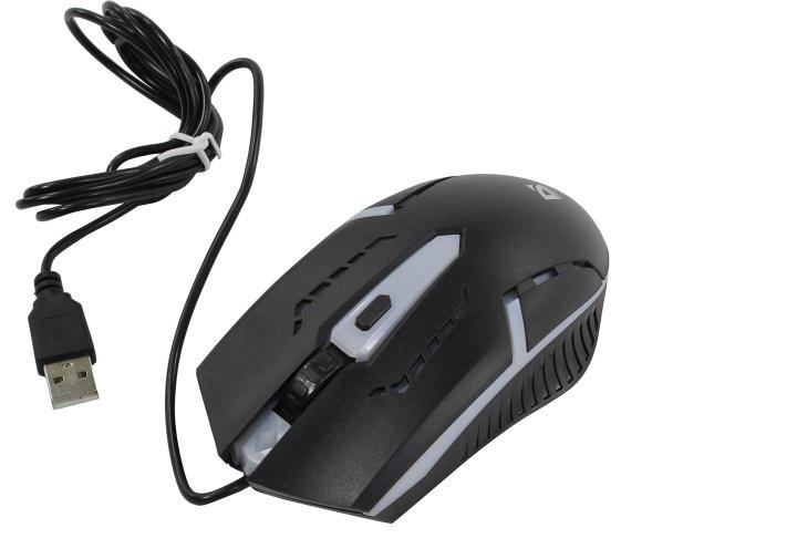 Манипулятор Defender Hit Optical Mouse MB-601 Black (RTL) USB 4btn+Roll 52601 - фото 1 - id-p214267392