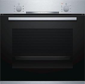 Духовой шкаф Электрический Bosch HBA530BS0S серебристый/черный