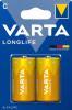 Батарейка Varta LONGLIFE LR14 C BL2 Alkaline 1.5V (4114) (2/20/200) (2 шт.) - фото 1 - id-p214265146