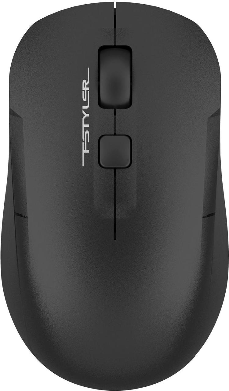 Мышь A4Tech Fstyler FG16C Air черный оптическая (2000dpi) беспроводная USB для ноутбука (3but) - фото 1 - id-p218811263