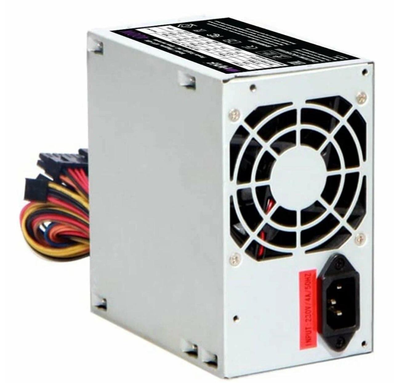 Блок питания Блок питания/ PSU HIPER HPT-400 (ATX 2.31, peak 400W, Passive PFC, 80mm fan, power cord, Black) - фото 1 - id-p218812864