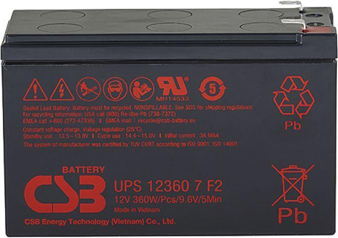 Батарея для ИБП CSB UPS 12360 7 12В 7.5Ач - фото 1 - id-p218807452