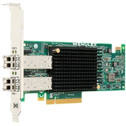 Контроллер DELL Emulex LPe31002 Dual Port FC16 Fibre Channel HBA, PCIe Full Height, Customer Kit, V2 - фото 1 - id-p218808244