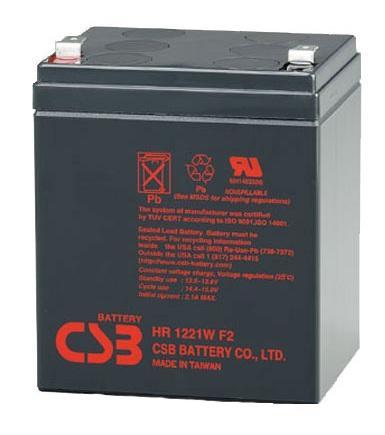 Батарея для ИБП CSB HR 1221W F2 12В 5Ач - фото 1 - id-p218807496