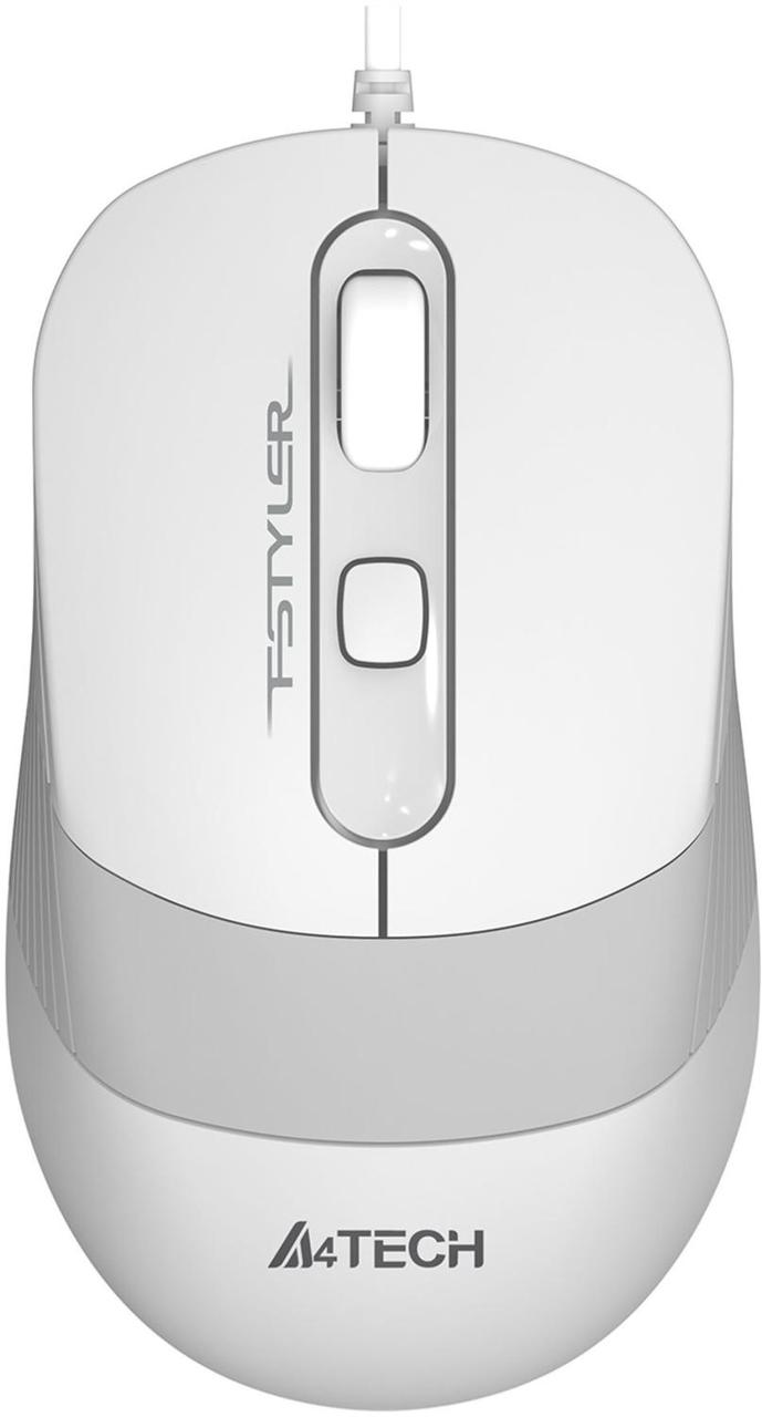 Мышь A4Tech Fstyler FM10S белый/серый оптическая (1600dpi) silent USB (4but) - фото 1 - id-p218808963