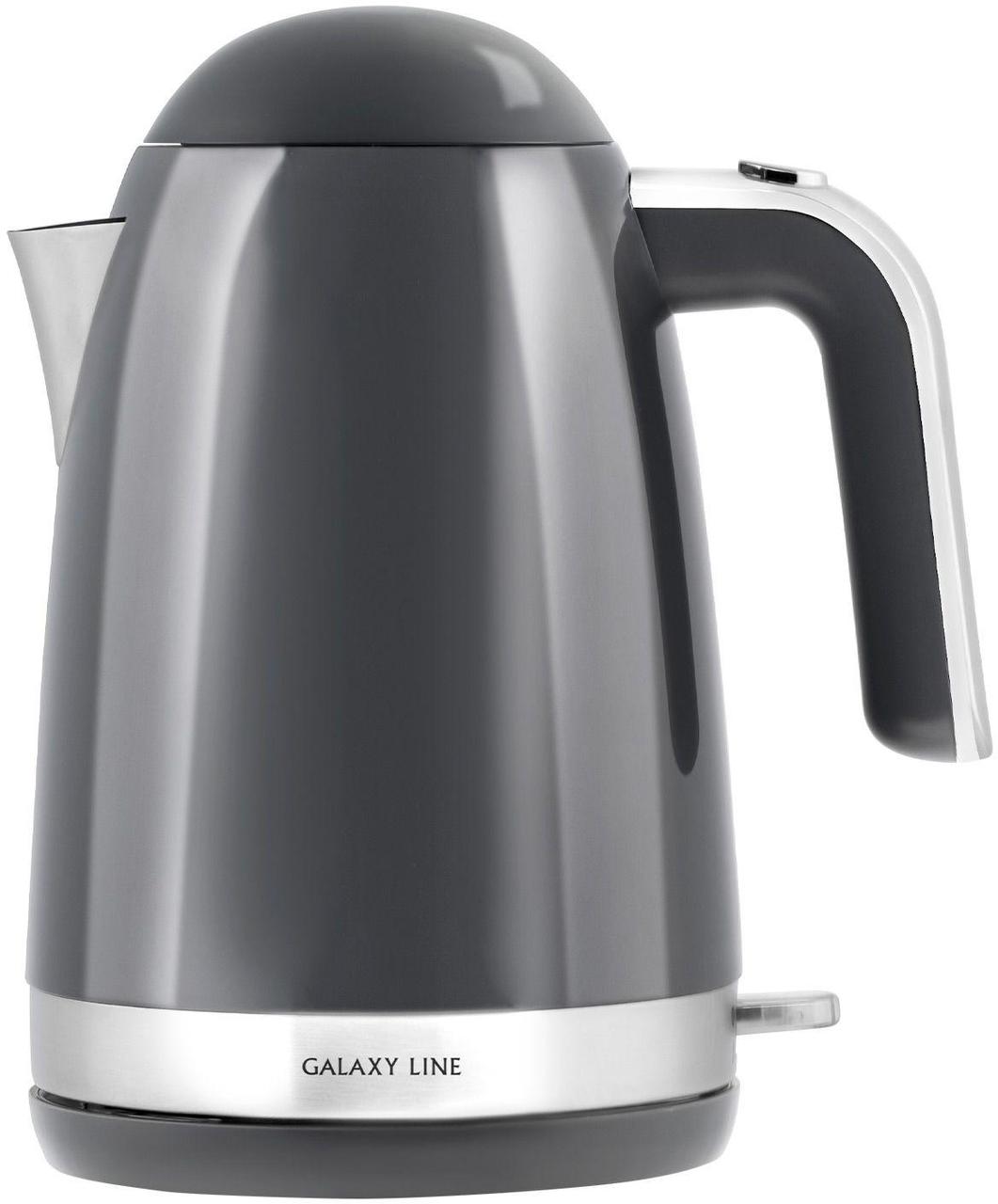 Чайник электрический Galaxy Line GL 0332 1.7л. 2200Вт графит (корпус: нержавеющая сталь/пластик) - фото 1 - id-p218809738