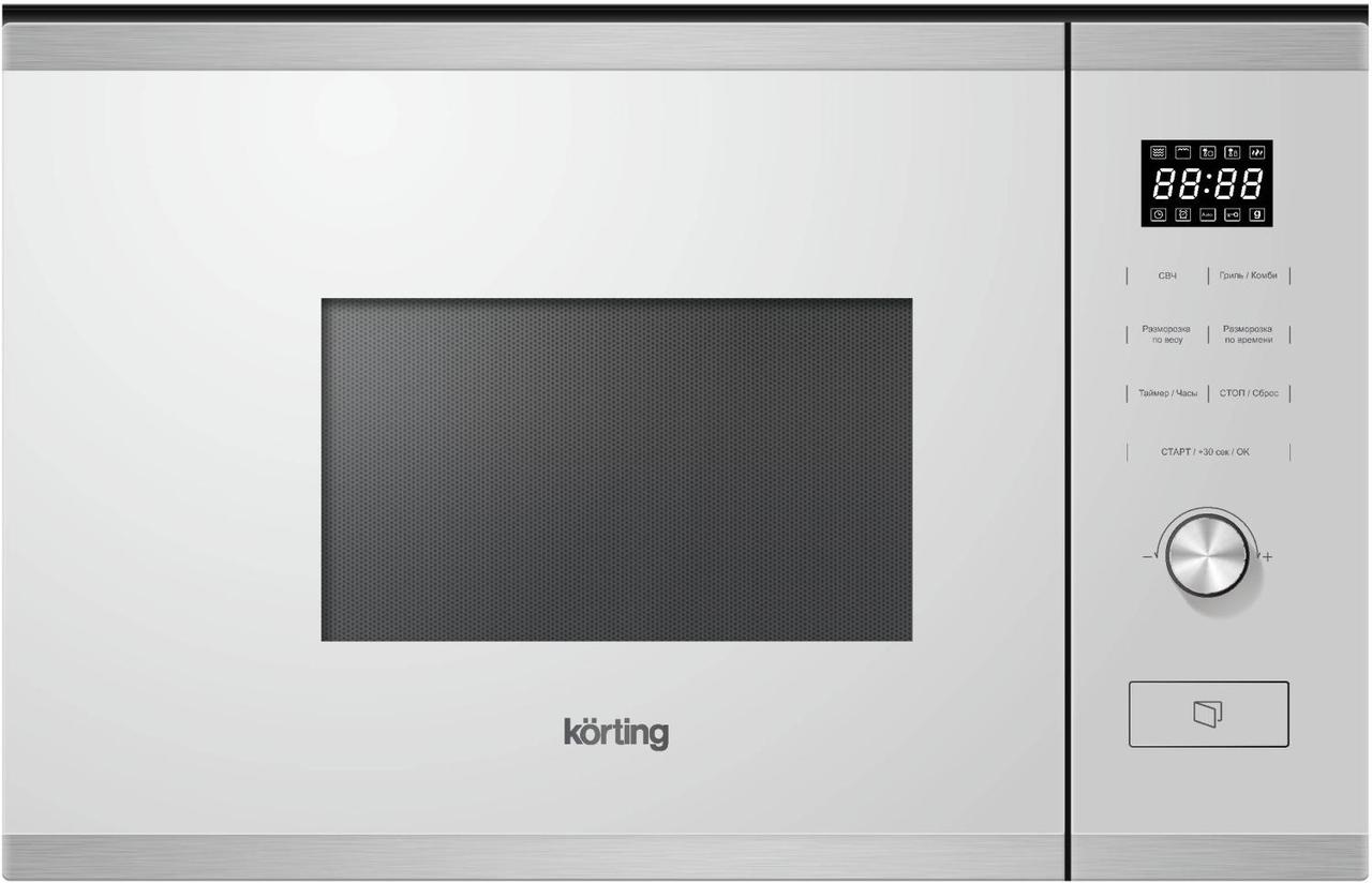 Встраиваемая микроволновая печь с грилем, Сенсорное управление LED дисплей белого цвета Cold White, - фото 1 - id-p214275156