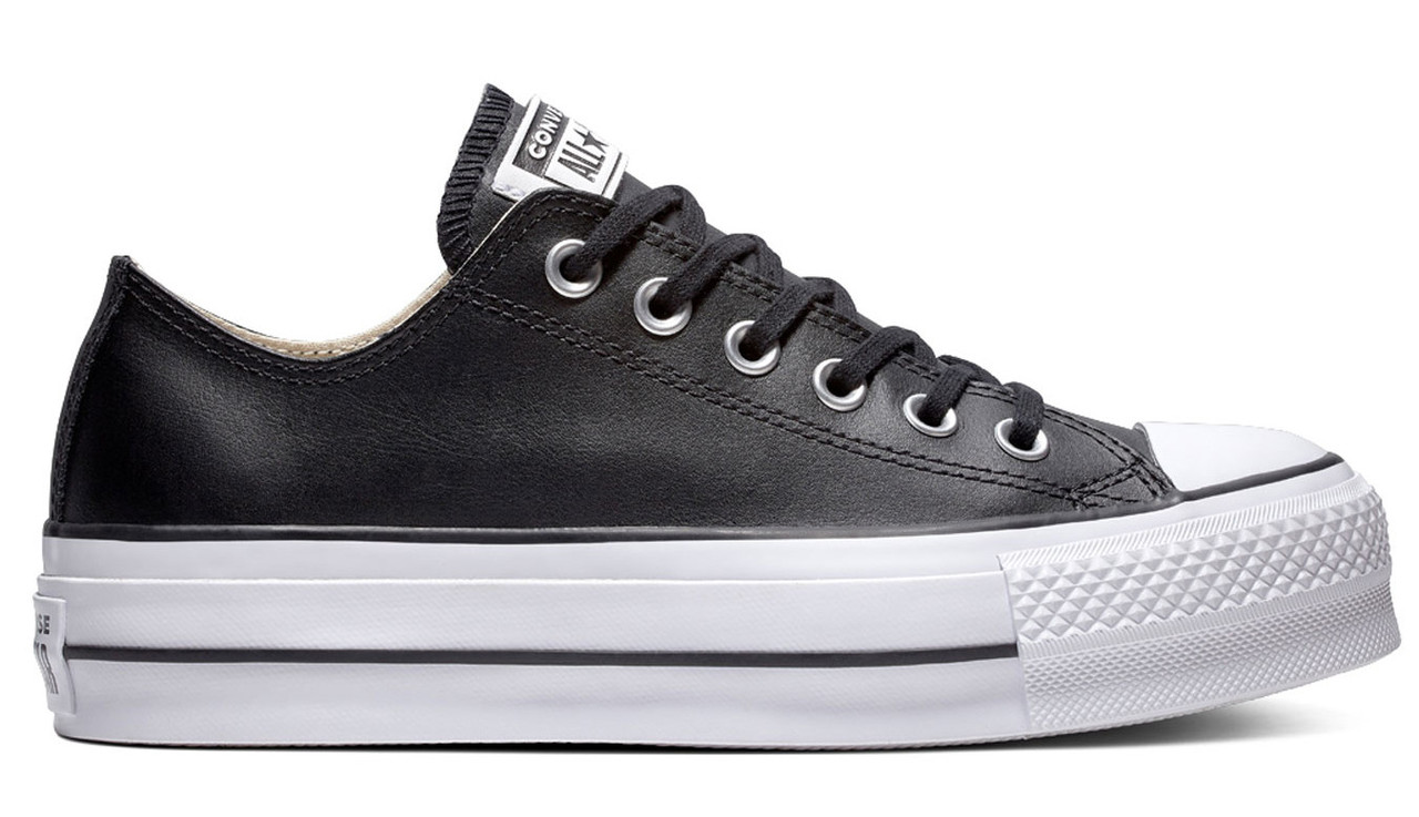 Кеды женские Chuck Taylor All Star Lift Low Top черный 561681C - фото 4 - id-p217174772