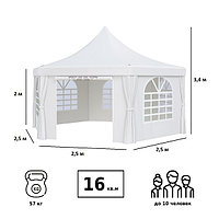 Шатер садовый Green Glade 1053 2,5х2,5х2,5х3,4м полиэстер (2 коробки)