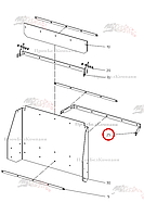 Скоба снизу 015.89996 для свеклоуборочного комбайна Grimme Rexor 620/630