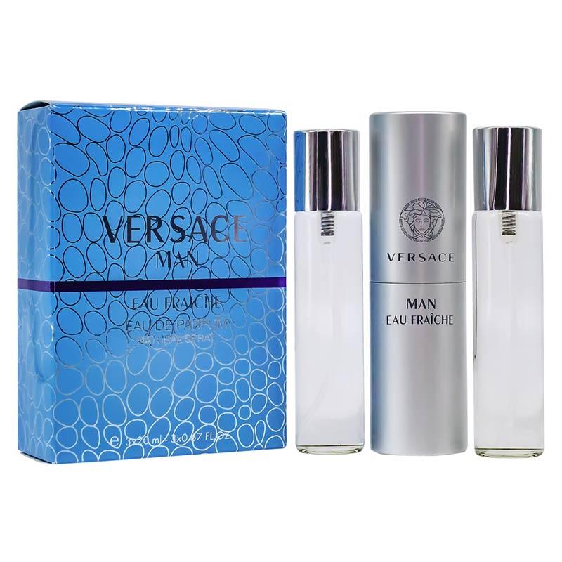 Парфюмерный набор Versace Man Eau Fraiche 3*20ml - фото 1 - id-p218815527