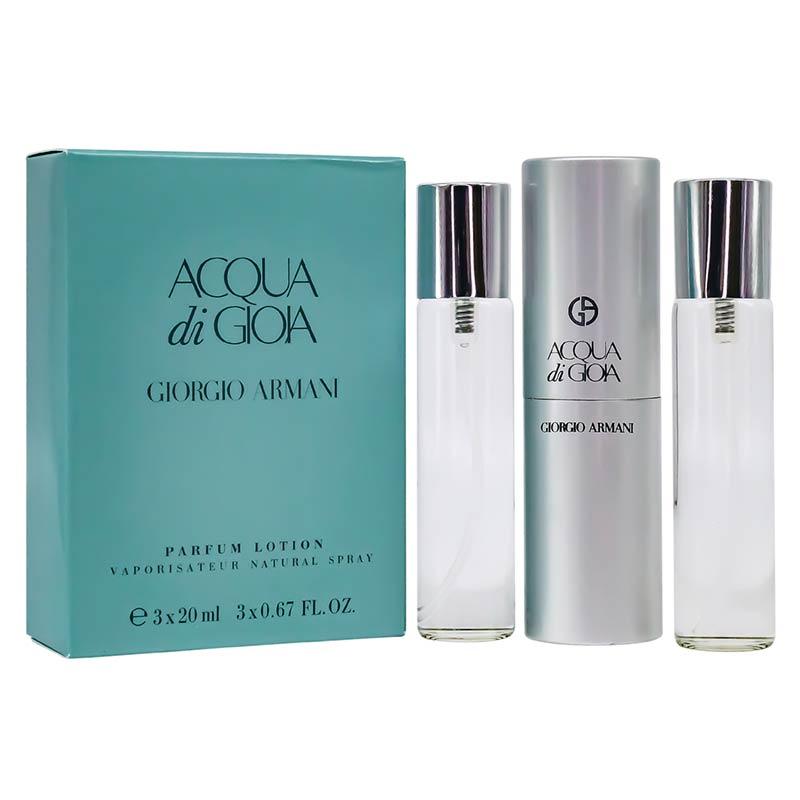 Парфюмерный набор Giorgio Armani Acqua Di Gioia edp 3*20ml - фото 1 - id-p218815537