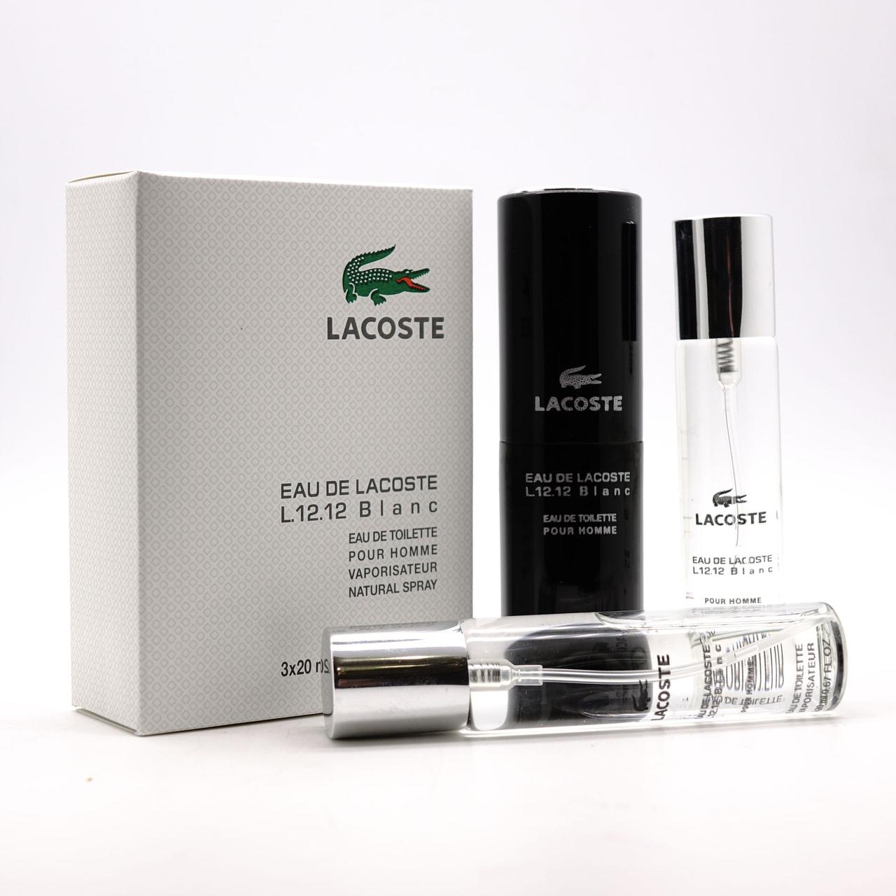 Парфюмерный набор Lacoste L.12.12 Blanc 3*20ml