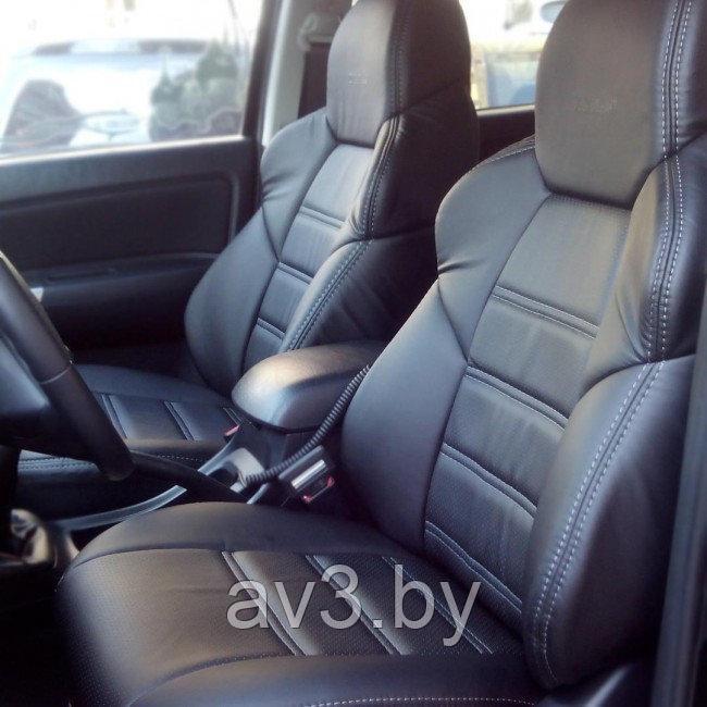 Чехлы на сиденья DINAS модель DRIVE Экокожа, цвет черный ПЕРЕД , Оригинал - фото 2 - id-p215714977