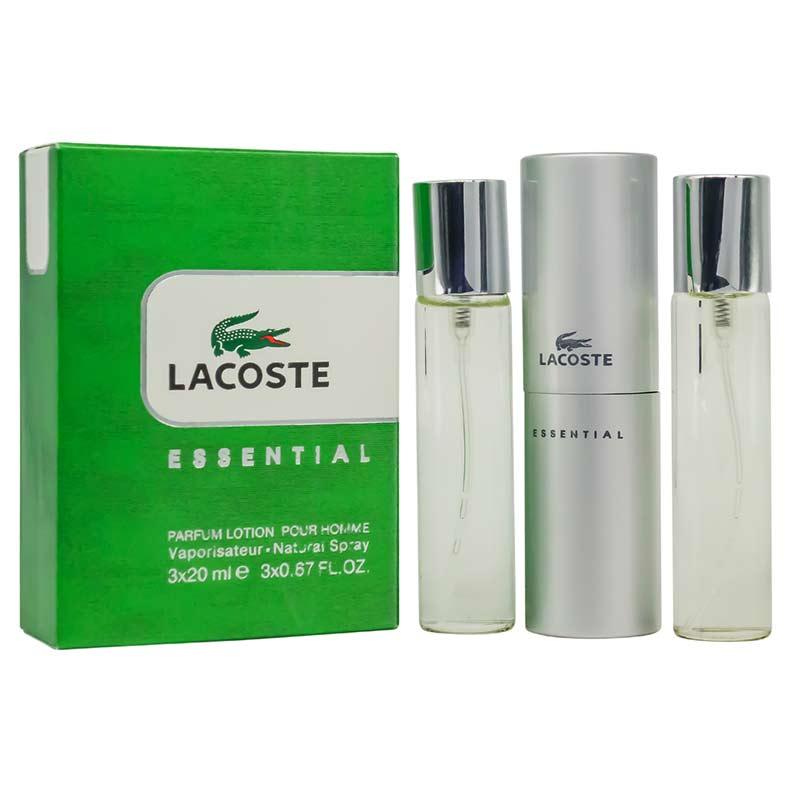 Парфюмерный набор Lacoste Essential edt 3*20ml - фото 1 - id-p218829651