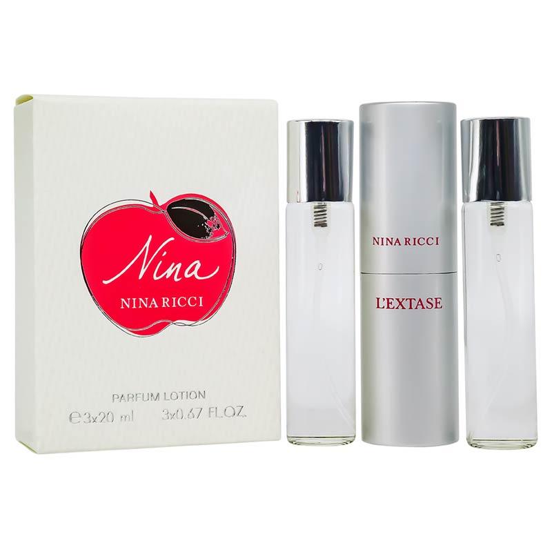 Парфюмерный набор Nina Ricci Nina edp 3*20ml - фото 1 - id-p218844591