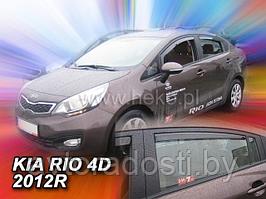 Ветровики вставные для Kia Rio III EURO (2012-) седан  / Киа Рио [20157]  (HEKO)