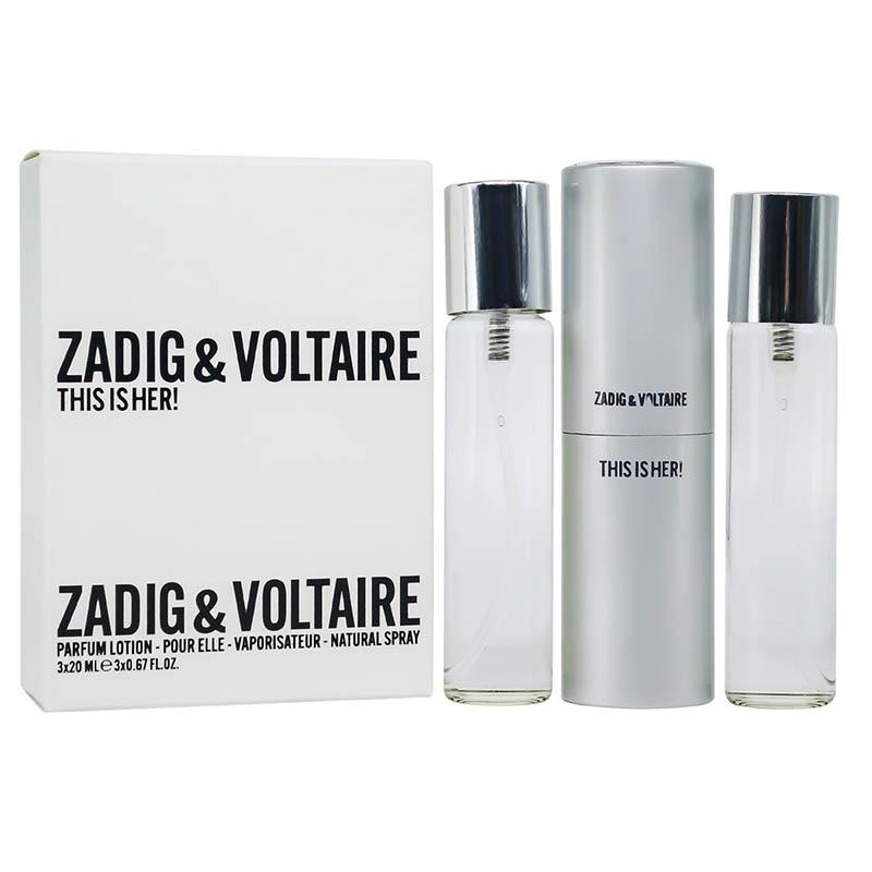 Парфюмерный набор Zadig & Voltaire This is Her edt 3*20ml - фото 1 - id-p218868161