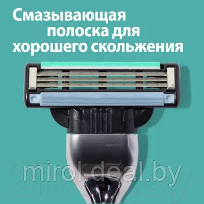 Набор косметики для бритья Gillette Станок M3+1кассета+Пена для бритья+Шампунь+косметичка - фото 6 - id-p218873389