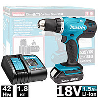 Дрель-шуруповерт аккумуляторная DDF453SYX5 (DDF 453 SYX5) MAKITA