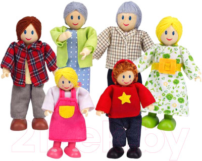 Набор кукол Hape Счастливая европейская семья / E3500-HP - фото 1 - id-p218925733