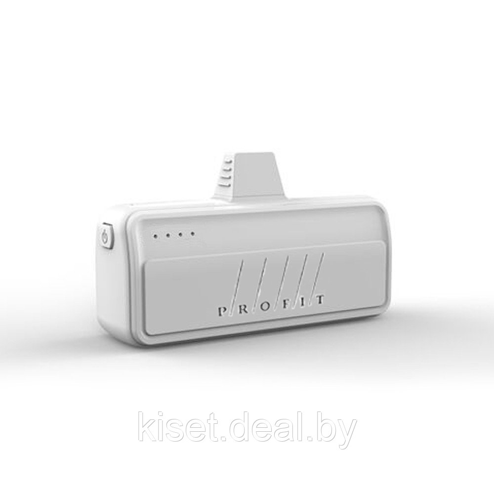 Портативное зарядное устройство Profit 3000mAh 1A Lightning белый - фото 1 - id-p218938458