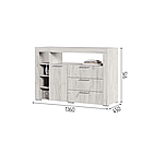 Комод Гранд К1 - Дуб крафт белый (Стендмебель), фото 2