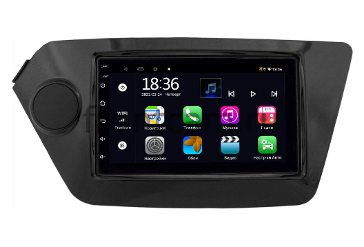 Магнитола в штатное место 2 din Kia Rio III 2011-2017 OEM 2/32 на Android 10 CarPlay