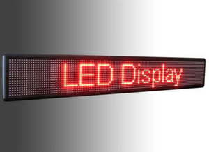 Сверхяркая Светодиодная LED табло Бегущая строка красная 1280х160мм