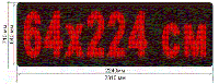 Сверхяркая Светодиодная LED табло Бегущая строка красная 2240х160мм