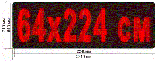 Сверхяркая Светодиодная LED табло Бегущая строка красная 2560х160мм, фото 2
