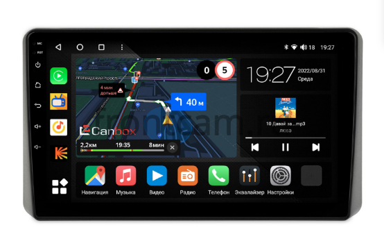 Штатная магнитола Kia Sportage V 2021+ Android 10 4G-SIM, 2/32, TS18, DSP, QLed