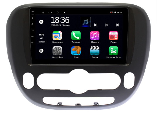 Штатная магнитола Kia Soul II 2013-2019 (с климат-контролем) Canbox Android 10 4G-SIM, 2/32, TS18, DSP, QLed