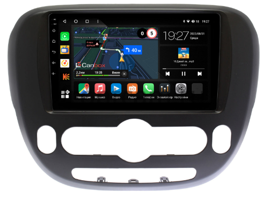 Штатная магнитола Kia Soul II 2013-2019 (с климат-контролем) Canbox Android 10 4G-SIM, 4/64, TS18, DSP, QLed