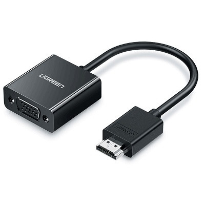 Переходник-конвертер мультимедиа Ugreen HDMI-VGA CM270 черный - фото 1 - id-p218952100