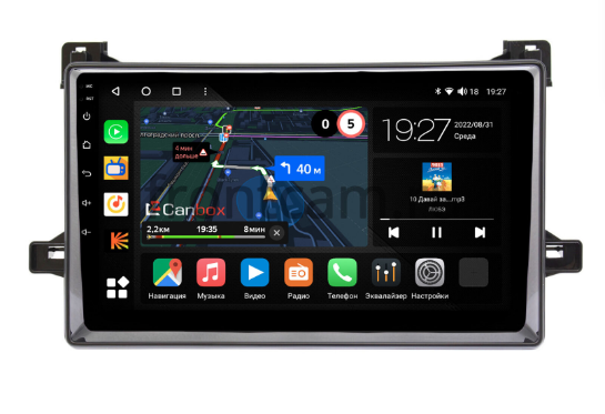 Штатная магнитола Canbox для Toyota Prius IV (XW50) 2015-2022 на Android 10 4G-SIM, 2/32, DSP, QLed