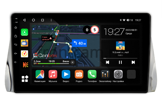 Штатная магнитола Canbox для Toyota Prius IV (XW50) 2015-2022 на Android 10 4G-SIM, 2/32, DSP, QLed