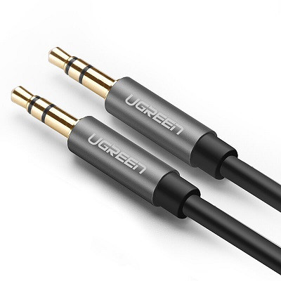 Кабель Ugreen AV119 3.5 mm to 3.5 mm Audio Cable (10733) 1 метр чёрный - фото 3 - id-p218952590