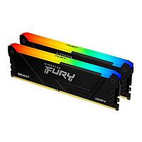 Модуль памяти Kingston Fury Beast Black RGB DDR4 DIMM 3200Mhz PC25600 CL16 - 32Gb Kit (2x16Gb)