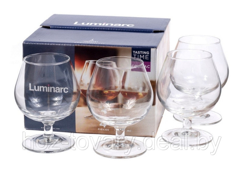 Набор бокалов для коньяка Люминарк Tasting Time Cognac 250 мл 4 шт