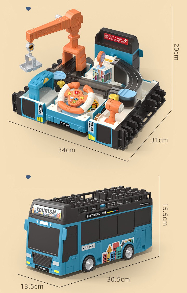 Машина-трансформер «Автобус», артикул SJ680C - фото 8 - id-p201849643