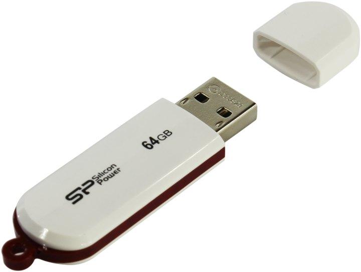 Накопитель Silicon Power LuxMini 320 SP064GBUF2320V1W USB2.0 Flash Drive 64Gb (RTL) - фото 1 - id-p204487426