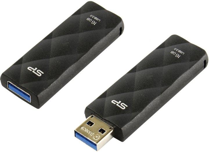 Накопитель Silicon Power Blaze B20 SP016GBUF3B20V1K USB3.0 Flash Drive 16Gb (RTL) - фото 1 - id-p216657708