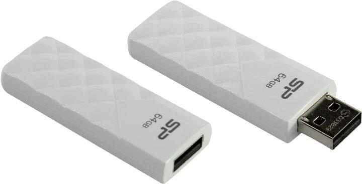 Флеш Диск Silicon Power 64Gb Ultima U03 SP064GBUF2U03V1W USB2.0 белый - фото 1 - id-p212707475