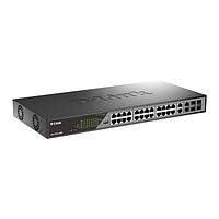 D-Link DSS-200G-28MP/A1A Настраиваемый L2 коммутатор с 24 портами 10/100/1000Base-T и 4 комбо-портами