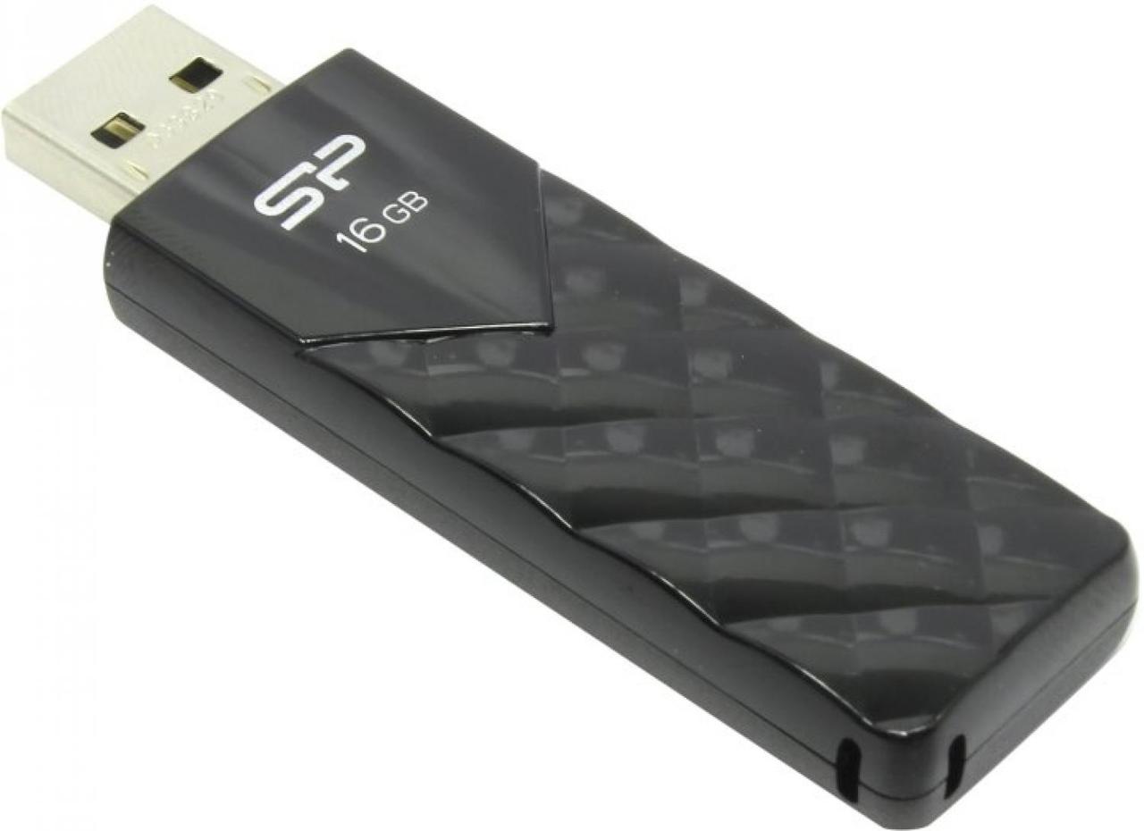 Silicon Power USB Drive 16Gb Ultima U03 SP016GBUF2U03V1K {USB2.0, Black} - фото 1 - id-p203918048